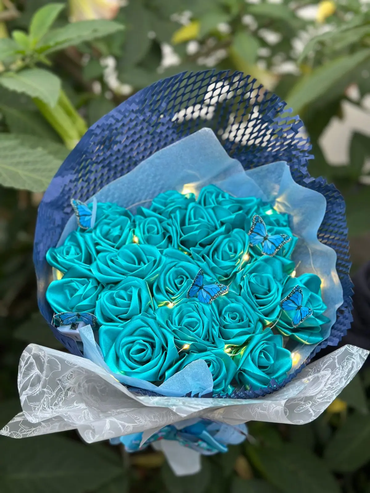 Buque Rosas Eternas azul
