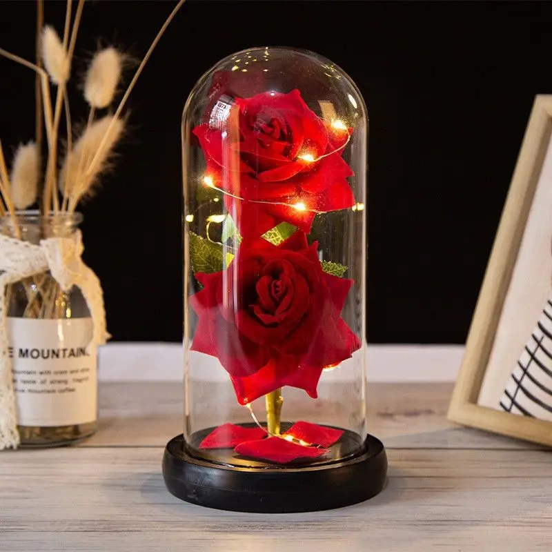 Luminária Cúpula A Bela e A Fera / O Pequeno Príncipe Com A Rosa Encantada G Amor Lindo Boutique